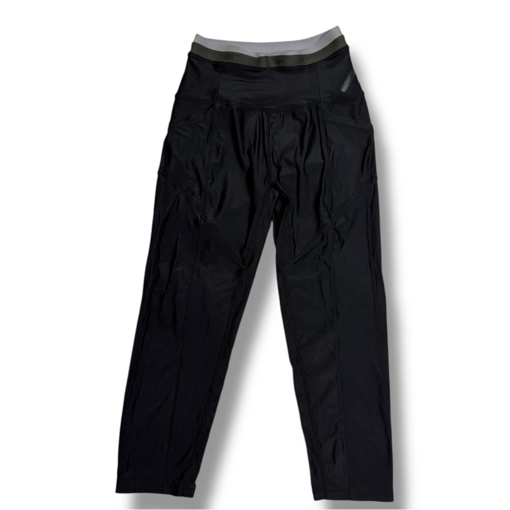 Free People Movement Women’s White Water Hybrid Crop Leggings Black Size XS